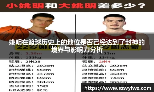 姚明在篮球历史上的地位是否已经达到了封神的境界与影响力分析